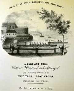 Our Boat Sets Lightly on the Wave by N. and Ives, J.M. Currier